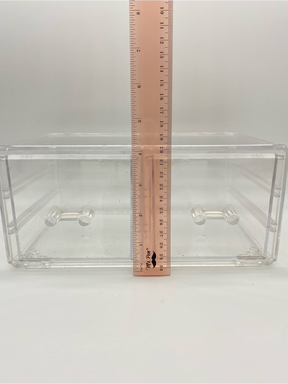 Clear Acrylic 2 Compartment Drawer Storage Organizer - Picture 5 of 5